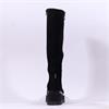 Marco Moreo Stockholm Side Zip Knee High - Black Suede